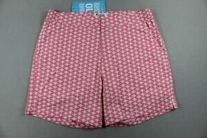 Bermies Swim Shorts Mens 30 Pink Stingray Tailored 6 Inch Compression Liner UPF
